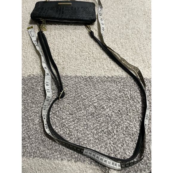 Y2k Juicy Couture Women's Small Crossbody Purse Wallet Bag Black - Picture 10 of 14
